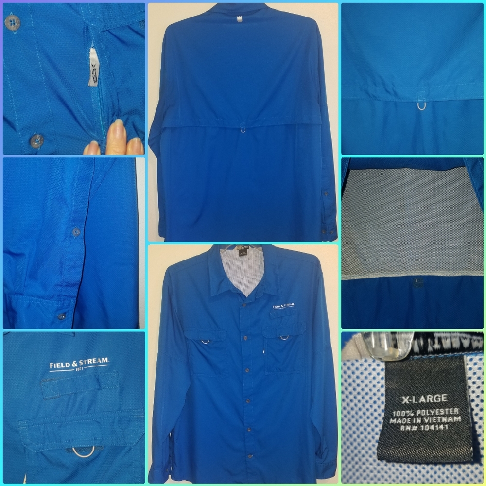 EUC FIELD AND STREAM FISHING SHIRT SIZE XL